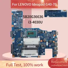 Para LENOVO G40-70 G40-80 I3-4030U 14 'Polegada Notebook Mainboard ACLU1/ACLU2 NM-A272 DDR3L 5B20G36636 Laptop Motherboard