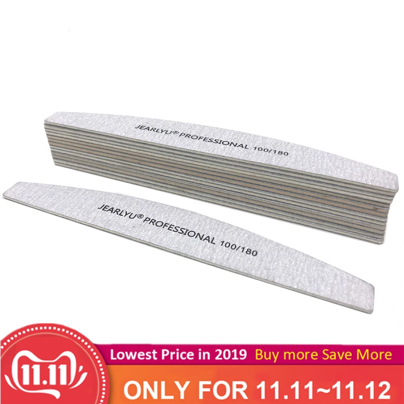 

10Pcs Wooden Nail File 100/180 Sandpaper Nail Buffer Block Board Professional Washable Manicure Nail Accessoires Tools Lime a on