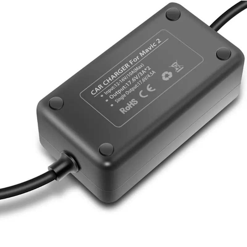 Автомобильное зарядное устройство двойной аккумулятор быстрая зарядка адаптер для DJI Mavic 2 Pro/Zoom Drone 667C