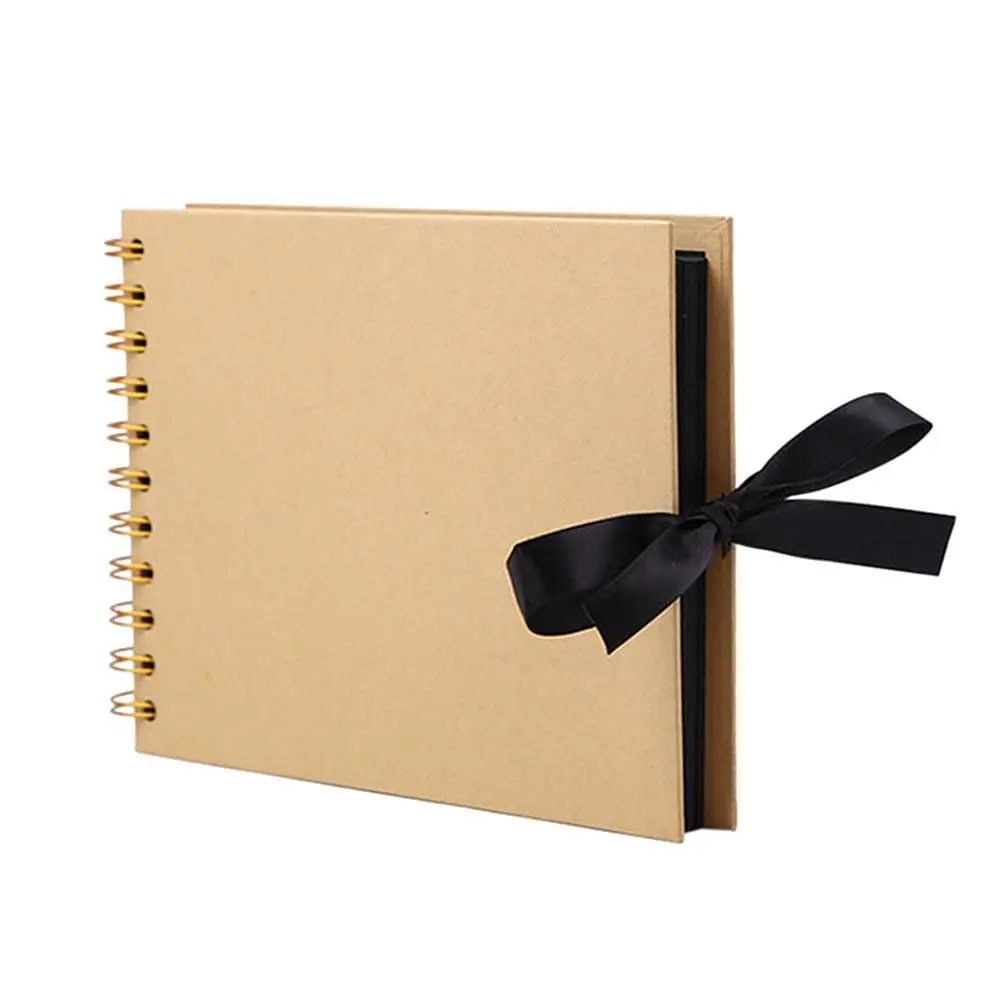 Альбом для фотографий 30 страниц модный дизайн желтая черная лента | Дом и сад