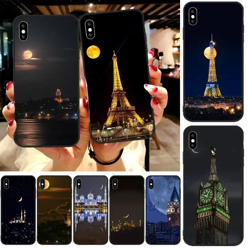 

Viviana Moon starry sky buildings Customer High Quality Phone Case For iphone6 6s plus 7 8 7 8 plus X XR XS MAX 11 Pro Max Cover