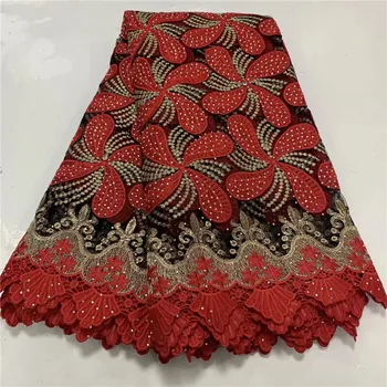 

2020 Latest Guipure Lace Cord Lace Embroiderey French African Cord Lace Fabric High Quality Nigeria Lace Fabric For Wedding WD52