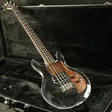 Dan ArmStrong Ampeg 4 Strings Acrylic Body Electric Bass Guitar Crystal Guitar Free Shipping Rosewood Pickguard