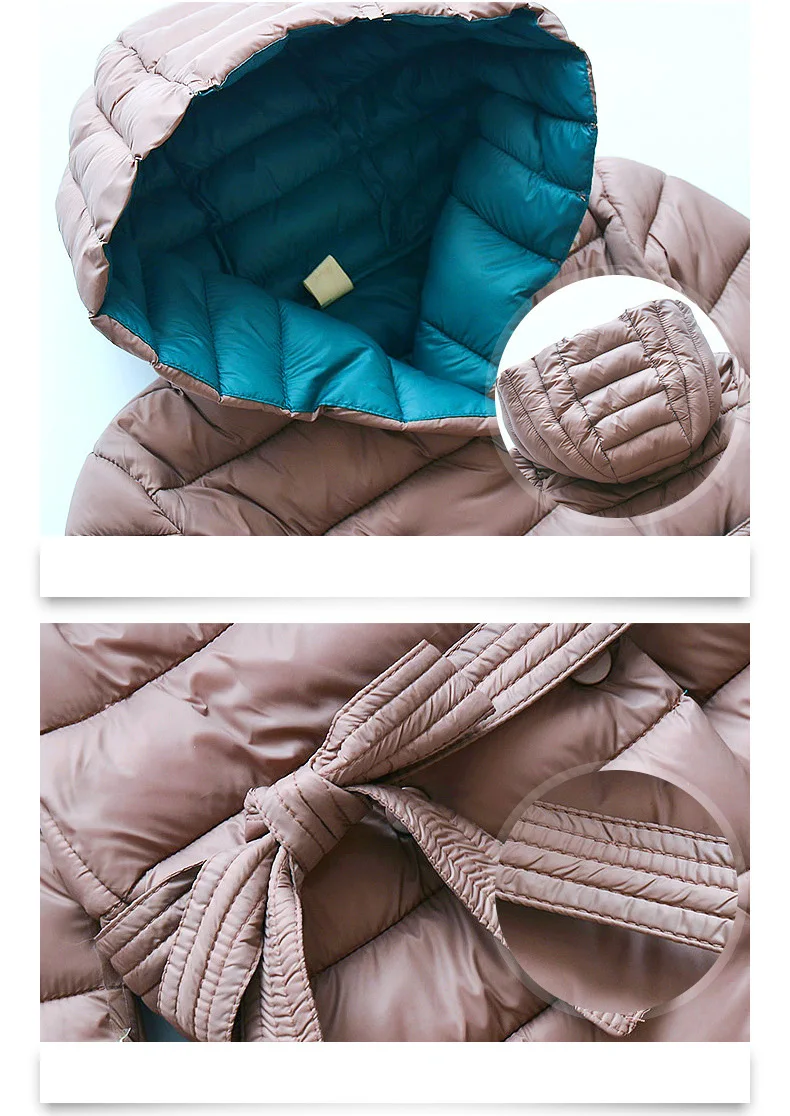 Зимняя парка для девочек; Новинка года; длинное пальто; плотная теплая куртка с капюшоном для девочек; RT595