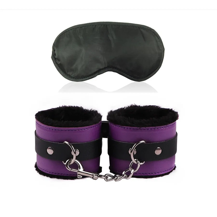 Exotic Accessories of Leather Handcuffs Bondage Rope Anklets Blindfold Eye Mask for Men Women Fetish Bdsm