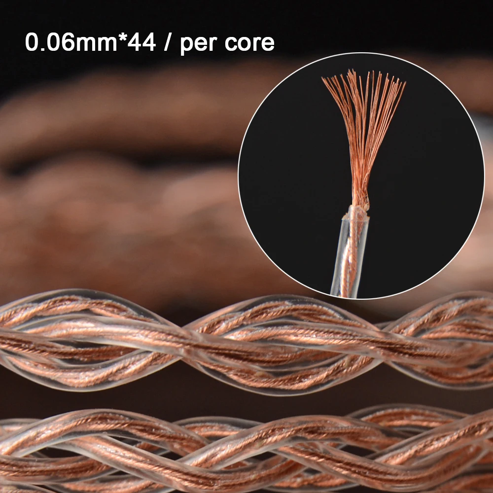 NICEHCK 6N UPOCC Copper Silver Alloy Mixed Cable