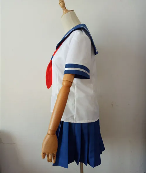 Аниме! Yandere Simulator Ayano Aishi Yandere-Chan JK школьная форма Хэллоуин косплей костюм прекрасный матросский костюм Повседневное платье
