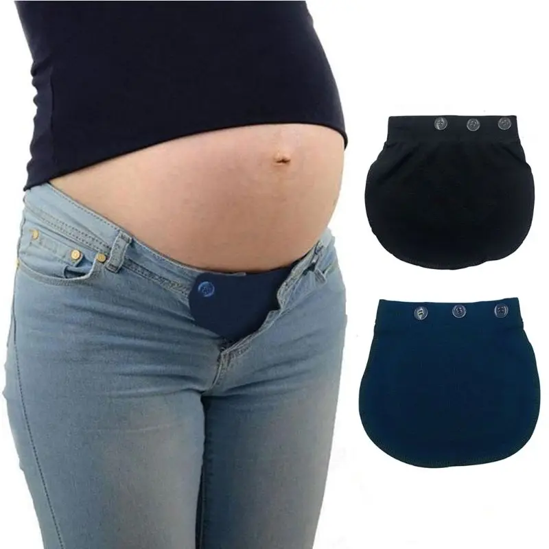 Belt Pregnancy-Waistband-Belt Maternity Button Pants Extenders Lengthening Adjustable