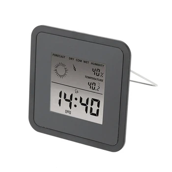 

Hygrometer Multi-Use Weather Station Lcd Digital Thermometer Hygrometer Forecast Sensor Alarm Clock Temperature Humidity Meter