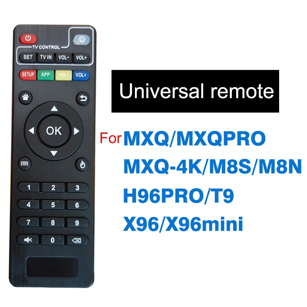 Mxqpro Mxq-4k/M8s/M8n H96pro/T9 X96/X96 Mini Télécommande Rechange pour Mxq Mxqpro Mxq-4k/M8s/M8n H96pro/T9 X96/X96 Mini Télécommande Rechange pour Mxq