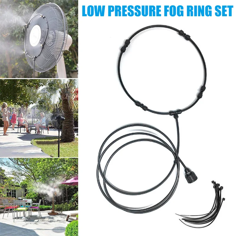 Fan Misting Kit for A Cool Patio Breeze Misting Line 4 Removable Brass