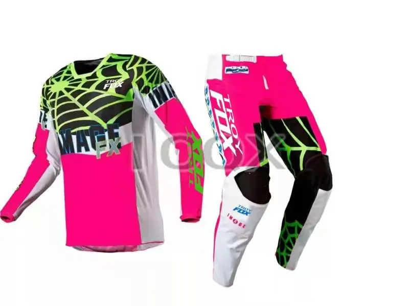 

2021 Troy Fox Heritage Venin 180 Jersey Pants Motocross Motorbike Spiderwebs Gear Set Mens Racing Suit