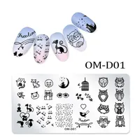 67 Kinds of Stencil Stamping Plates with Animal Plant/Christmas/Pattern/Flower/Symbol/Nature/Creative/Abstract for Lady to Print 2