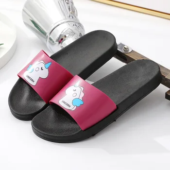 

Mntrerm Slippers For Women Cartoon Animals Shoes 2020 Summer Flip Flops Couples Flat Indoor Slippers Beach Swimming Home Slipper