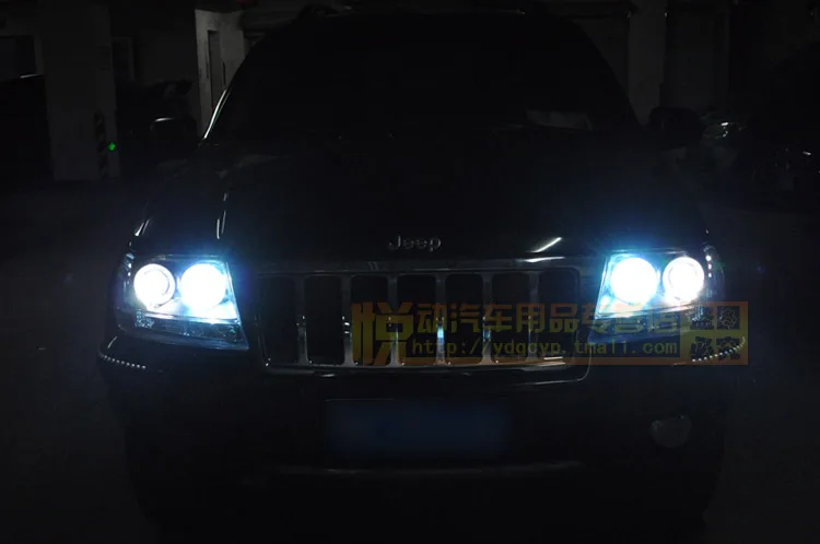Автомобильный Стайлинг, Головной фонарь, фары, чехол для Jeep Grand Cherokee, фары 1994-2004, фары DRL, линзы, двойной луч, би-ксенон, HID
