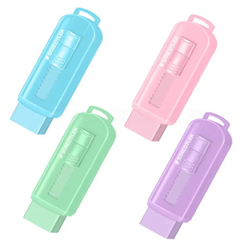 Staedtler ластик Толкаемый резиновый многоразовый Kawaii карандаш Ластики для детей школьные принадлежности 525 PS1 канцелярские 1 шт