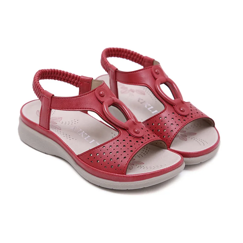 Summer 2020 New European Style Children Girls Sandals Bohemian Summer Kids Girl's Beach Shoes Wedge Sandals Princess