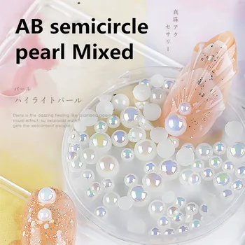 

Nail Symphony Pearl Semicircle Mermaid Pearl Nail Ab Symphony Pearl Nail Jewelry pearl Mixed Nail decoration