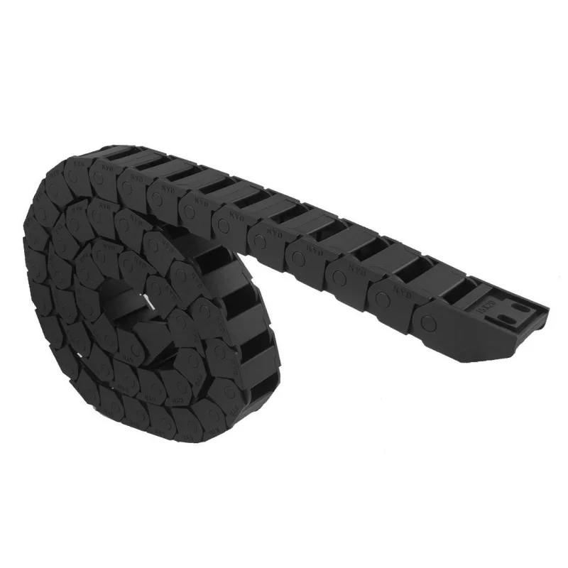 

Machine tools plastic towline drag chain Black 15 x 20 mm