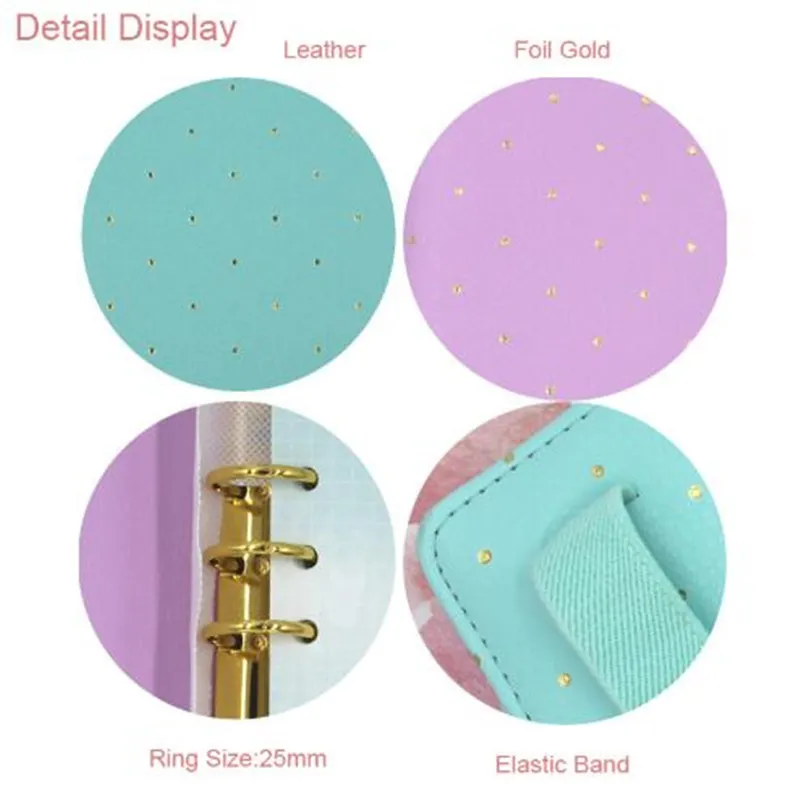Lovedoki A5 Leather Notebook Mint A6 Journal Spiral Planner Cute Zipper Case Book Diary Agenda Organizer Gift School Lovedoki A5 Leather Notebook Mint A6 Journal Spiral Planner Cute Zipper Case Book Diary Agenda Organizer Gift School