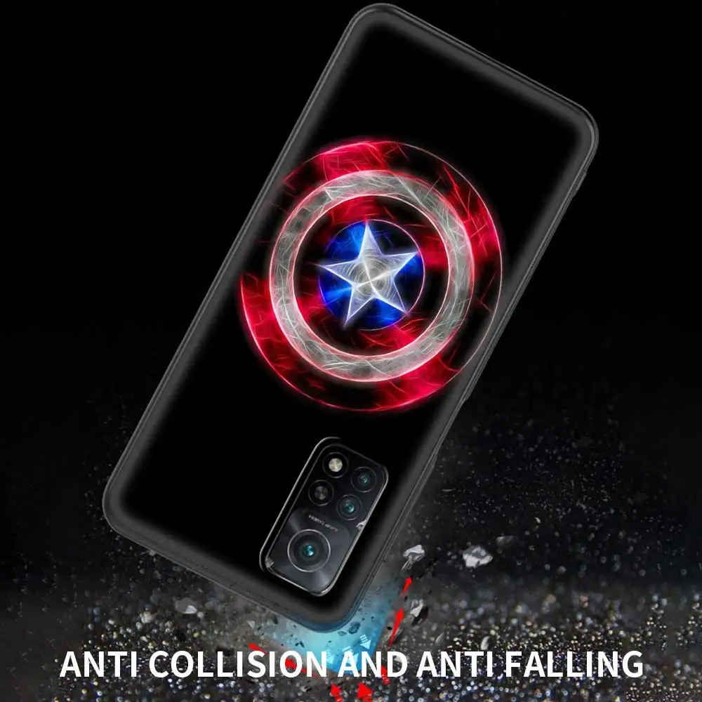 Case For Xiaomi POCO X3 NFC X3 M3 M4 Pro F3 GT F1 Coque for Mi 11T 10T Pro 9T 11 Note 10 Lite Civi Fundas Marvel Avengers Comics