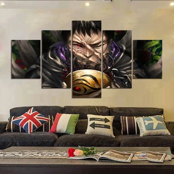 

Hd Prints Picture 5 Pcs Wall Art Uchiha Obito Modular Painting Naruto Poster Canvas Classic Anime Home Decor Frame For Bedroom
