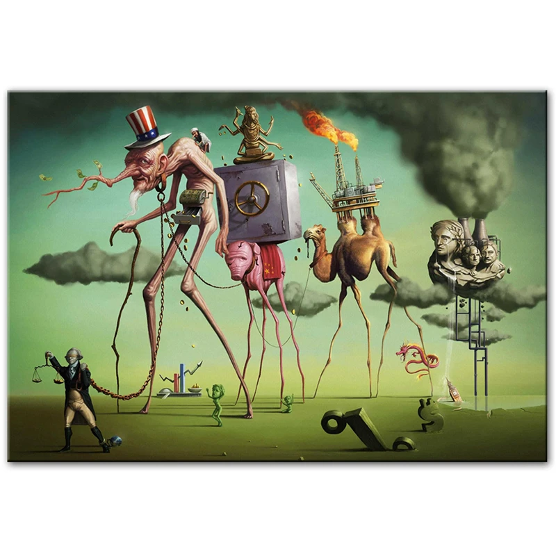 The American Dream Inspired by Salvador Dali Painting