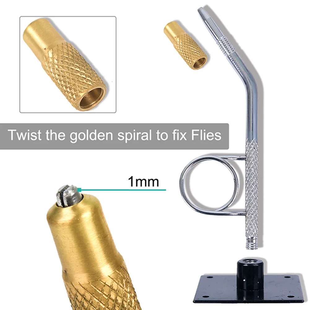 Portable Fly Tying Vise With base Rotary C-clamp Fish Tackle Kit Travel Alloy Fly Fishing Tackles Hook Binding Tool Pesca 1pcs fishing accessories,fishing tackle,fishing tools,fishing tool,fly tying bobbin holder