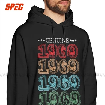 

Men Hooded Sweatshirt 1969 Vintage 50th Birthday Gift 100% Cotton Graphic Funny Hoodie 50 Years old Hoodie Shirt