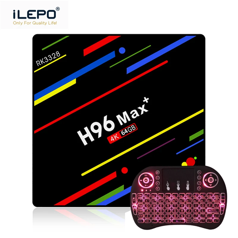 

H96 MAX Plus Android 8.1 TV Box Rockchip RK3328 Quad Core RAM 4GB ROM 32/64GB 2.4/5GHz Wifi 100M Iptv Subscription Mag 256