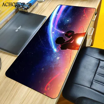 

Anime Your Name Large Size Mouse Pad Natural Rubber PC Computer Gaming Mousepad Desk Mat Locking Edge for CS GO LOL