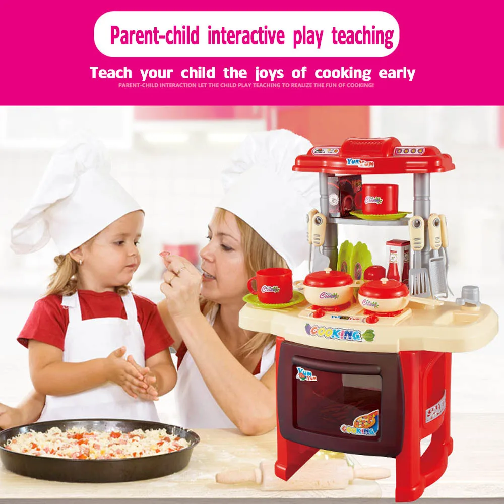 Детский кухонный набор детские кухонные игрушки большие игрушечные кухонные принадлежности модель красочная игра обучающая игрушка для девочки подарок для ребенка