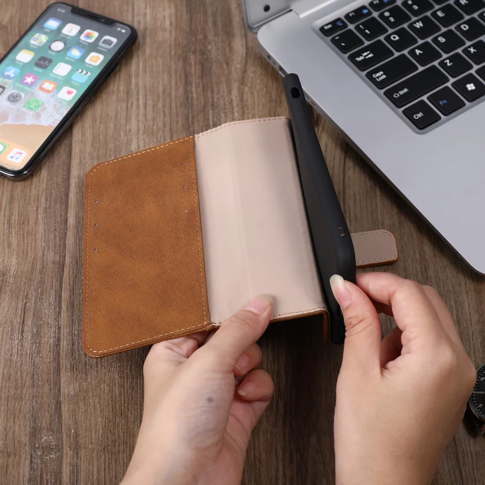 Leather Wallet Phone Case Cover