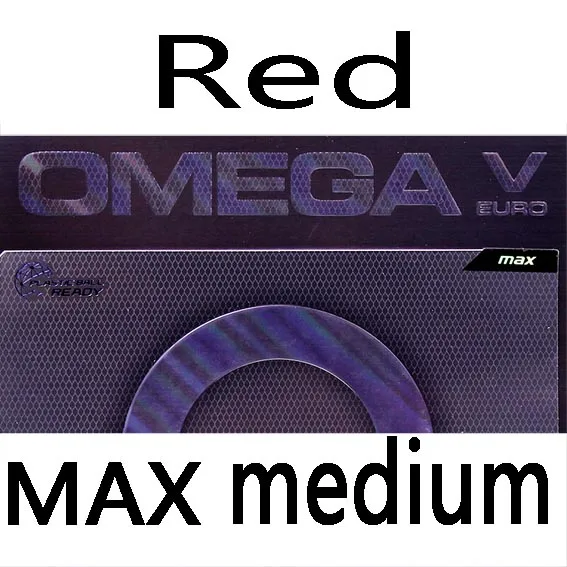 XIOM OMEGA V евро DF настольный теннис резиновый Pips-in пинг-понг Губка Tenis De Mesa - Цвет: Red MAX Medium