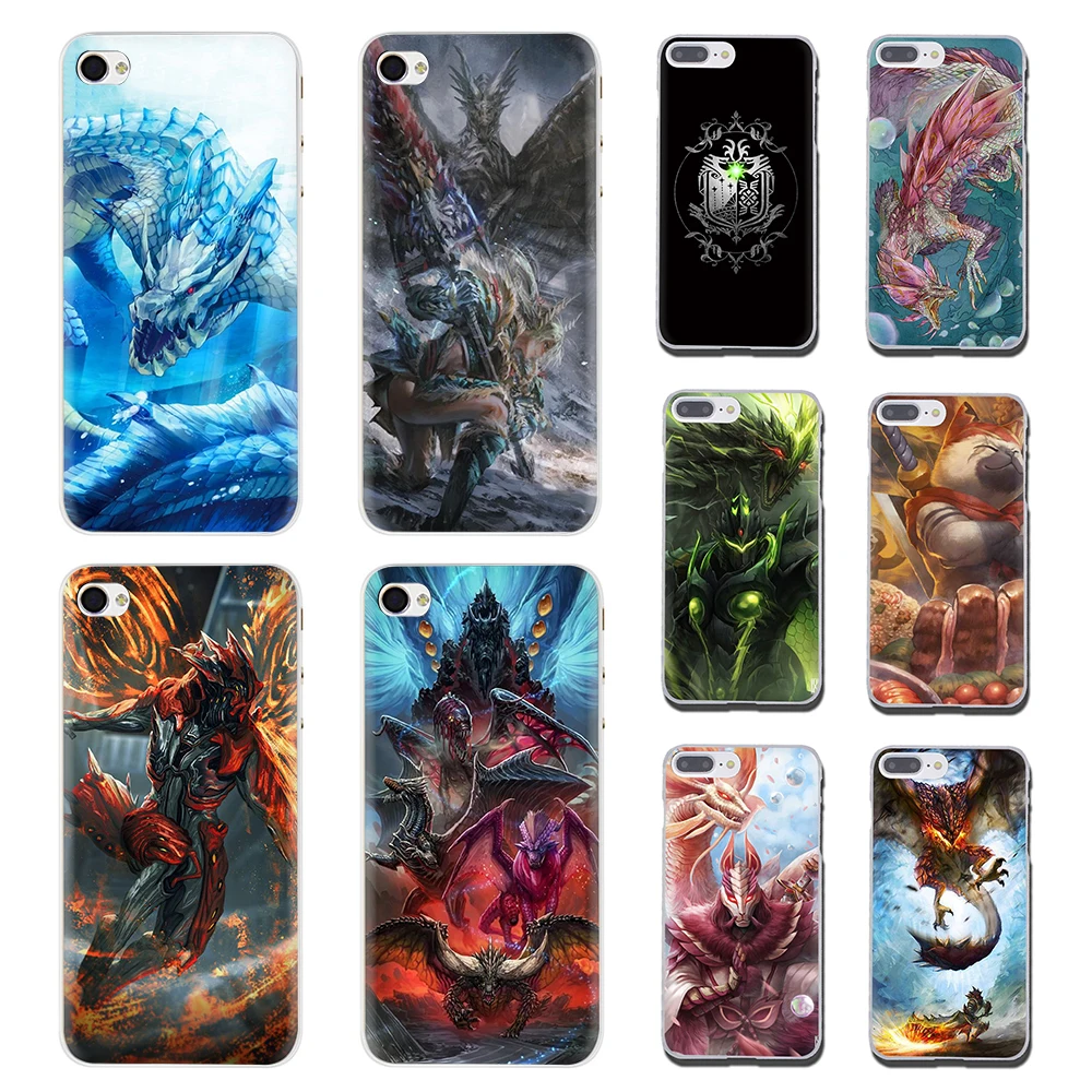Жесткий чехол Monster Hunter Для iphone 5 5s 6 6s 7 8 plus X XR XS MAX 11 pro Max | Мобильные телефоны и
