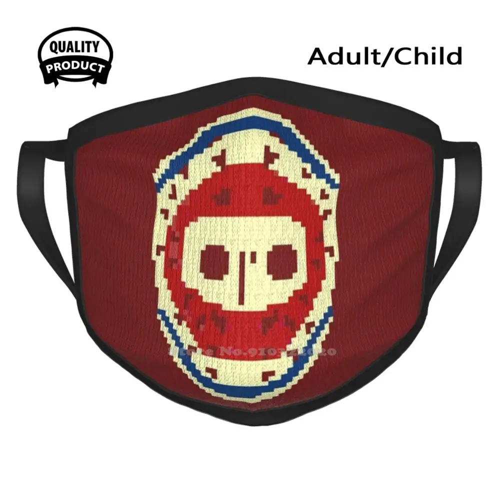 Ken Dryden Pixel Maschere Per La Bocca In Morbido Cotone Traspirante Ken Dryden Portiere Pixel Portiere Inventor Montreal Canadesi Habs Habs Fan