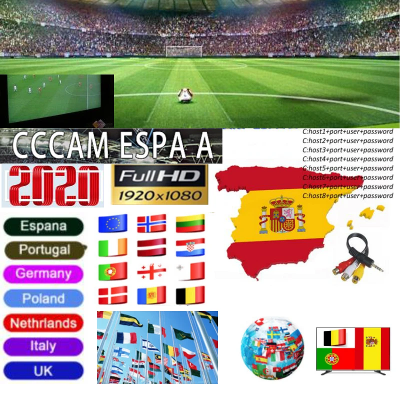 

Satxtrem Cccam Espa A Europe Server Portugal Germany Netherlands Poland Spain Clines Cccam Espa A Estable For Satellite Receiver