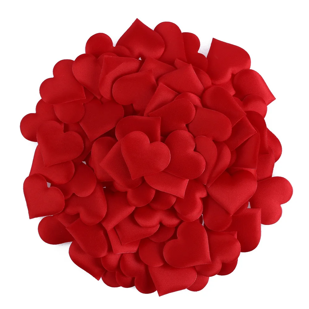 100pcs Love Heart Shaped Sponge Petal Sewing Patches Party Decorative  Handmade DIY Petals Birthday Wedding Christmas Supplies - AliExpress