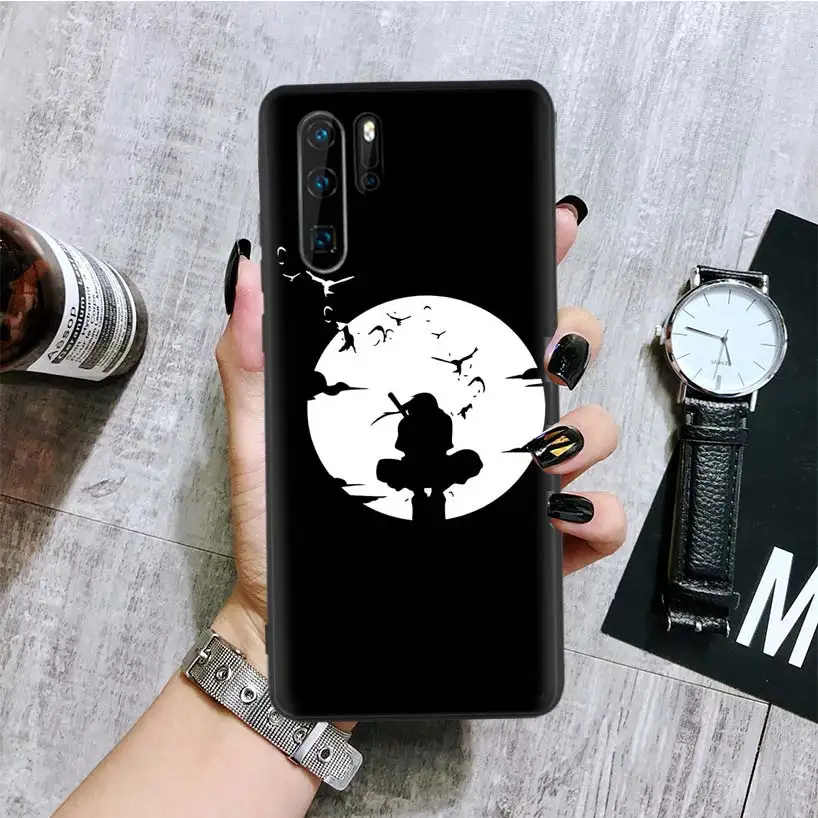 Наруто Учиха Обито боль черный чехол для телефона huawei mate 30 20 10 P30 P20 P10 Pro Lite P Smart Z 2019 роскошный Coque Shell