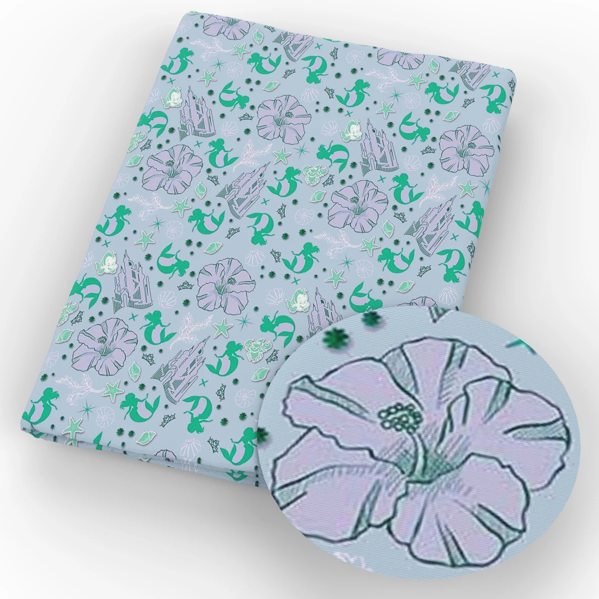 Цветок животных 50*145 см печатных полиэстер хлопковая ткань Лоскутные материалы для шитья платье ткань делая кукольные DIY чехол для подушки, c3653