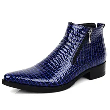 New Arrival Luxury Brand Men Dress Boots Shoes Genuine Leather Men's Ankle Boots Patent Leather Martin Chelsea Boots New Arrival Luxury Brand Men Dress Boots Shoes Genuine Leather Men's Ankle Boots Patent Leather Martin Chelsea Boots
