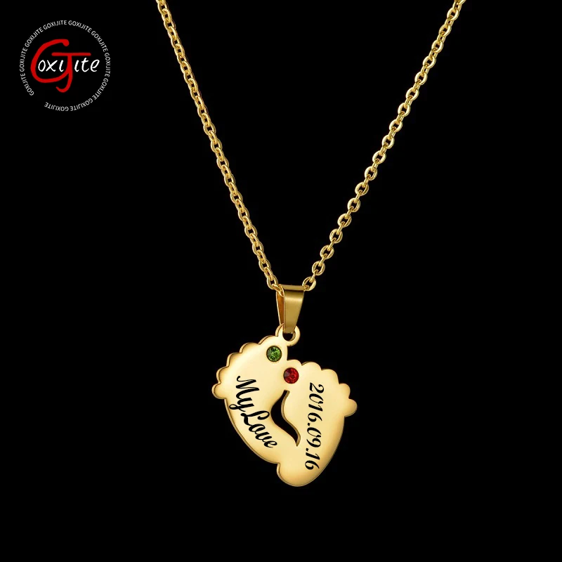 My Love Gift Shop Gold Custom long necklace with charms for woman in stainless steel
