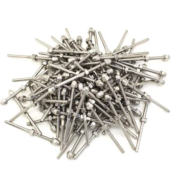 

100 Pcs Stainless Steel Handrail Railing Cable Tensioner Threaded Stud End Fitting For 1/8 Inch Cable Wire