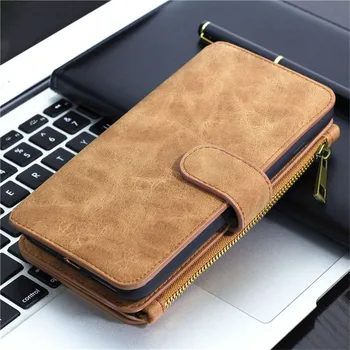 

Brand Luxury Leather Case For Huawei P20 30 Pro Mate 20 30 Pro Lite Magnetic Wallet Cover Zipper Bag Multifunctional Mobile Phon