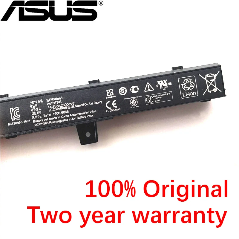 Tanie ASUS oryginalny 14.4V 37WH dla ASUS X551C X551CA X551M A41N1308 A31N1319 0B110 00250100M X45LI9C YU12008 13007D akumulator do laptopa