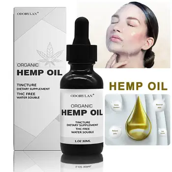 

30ml Organic Essential Oil Hemp Seed Oil Herbal Body Relieve Anxiety Stress Skin Care Help Sleep Massage Oil