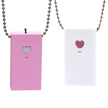 

2 Set Portable Exclusive Portable Air Purifier Household Hanging Neck Type Personal Mini Negative Ion White & Pink