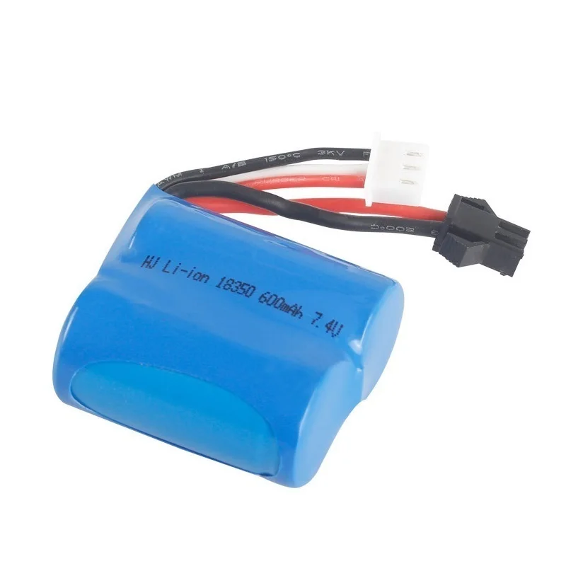 7,4 V 600mAh 18350 литий-ионный аккумулятор для Skytech H100 H102 Высокоскоростной Rc гоночный катер для JJ RC S1 S2 S3 S4 S5 Аккумулятор 7,4 V 1 шт