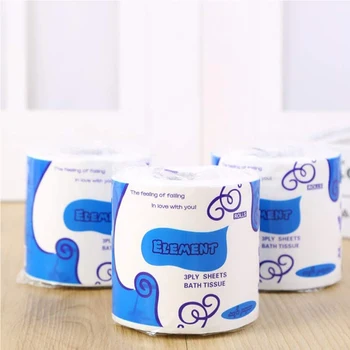 

10 Rolls Toliet Paper Strong Soft 3-Ply Toilet Paper Bath Tissue Giant Roll Solid Without Reel Nakin Paper For Home Kitchen