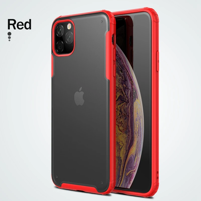 Матовый чехол ROCK для iPhone 11 pro max XS XR, защитный чехол для iPhone 7 8 Plus, чехол для задней панели мобильного телефона s, чехол - Цвет: Red